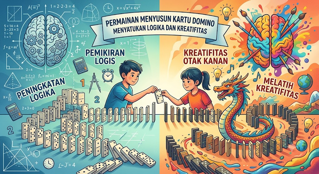 Melatih Kreativitas Otak Kanan dan Pemikiran Logis Melalui Permainan Menyusun Kartu Domino qiu qiu